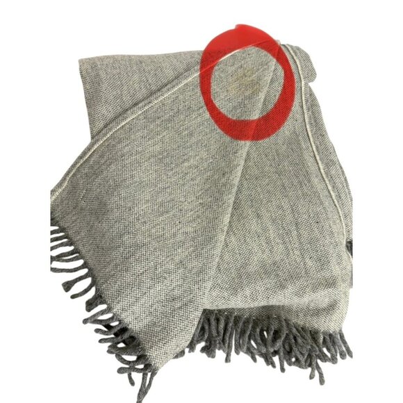 Fairbault Mill 100% Virgin Wool Blanket Light Heather Gray Classic Cabin 50 x 65 - Picture 5 of 8